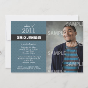 Ribbon Cross Graduation Invitation