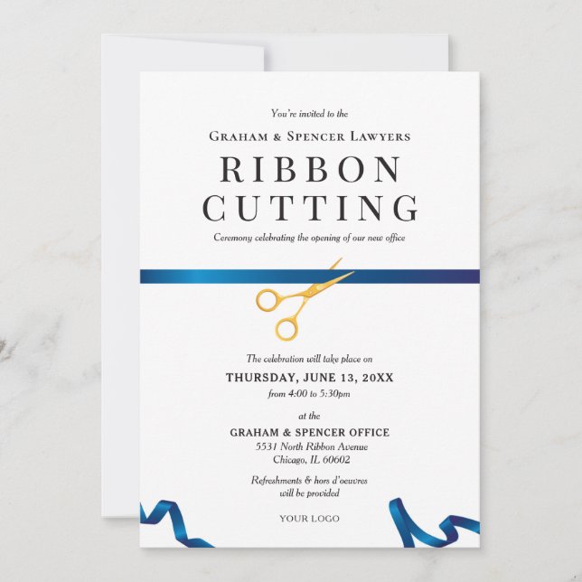 Ribbon Cutting Invitation (Front)