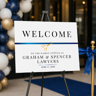 Ribbon Cutting Welcome Sign