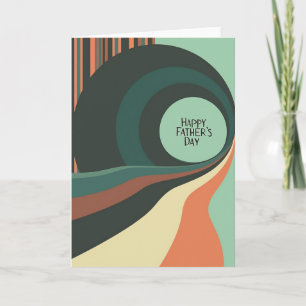 Ribbon Flow Fathers Day Card