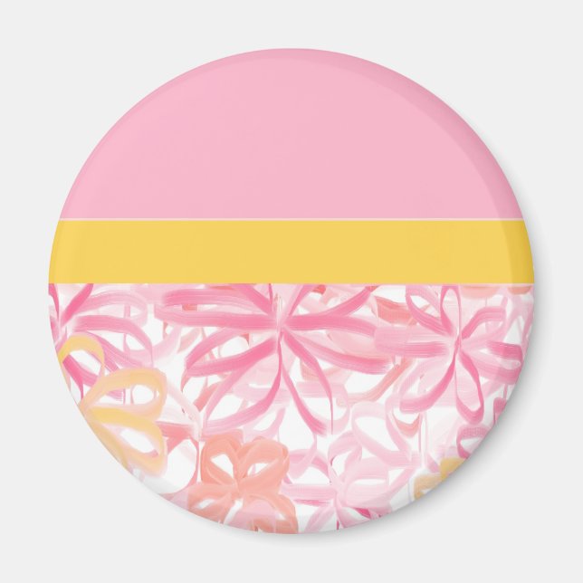 "RIBBON FLOWERS" MAGNET (Front)