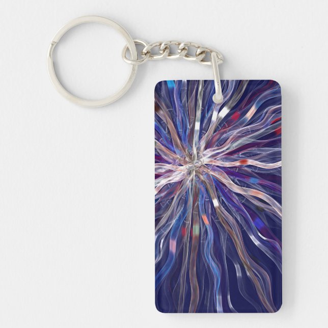 Ribbon Fractal Keychain (Front)