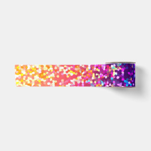 Ribbon Glitter Graphic Satin Ribbon