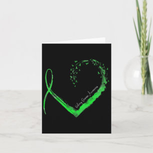 Ribbon Heart Kidney Disease Awareness Card