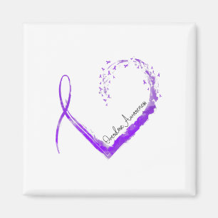 Ribbon Heart Overdose Awareness 1 Magnet