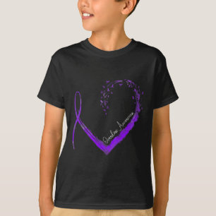 Ribbon Heart Overdose Awareness T-Shirt