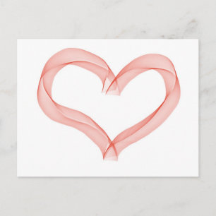 Ribbon heart postcard