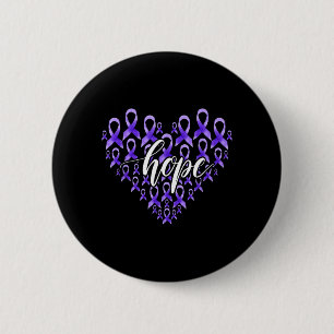 Ribbon Hearts Support Team Overdose Awareness 6 Cm Round Badge
