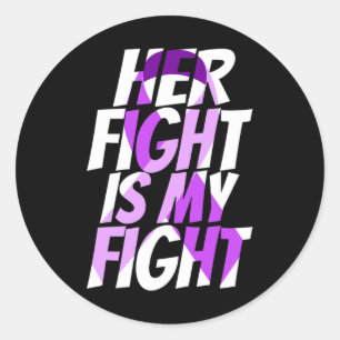 Ribbon Heimer Disease Awareness Classic Round Sticker