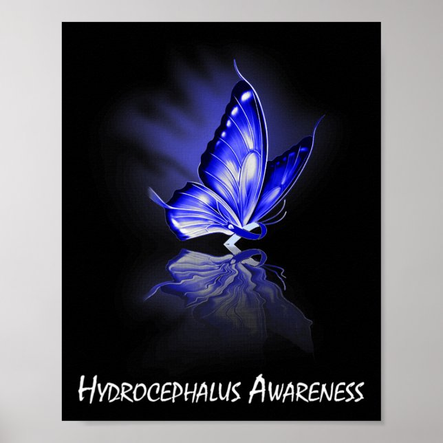 Ribbon Hydrocephalus Awareness  Poster (Front)