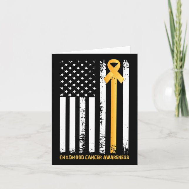 Ribbon In A Flag  Card (Front)