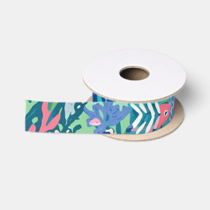 Ribbon in stylish graphic satin ribbon