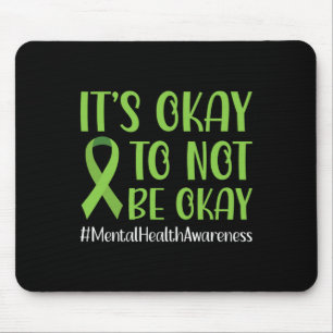 Ribbon Its Okay To Not Be Okay Mental Health Aware Mouse Mat