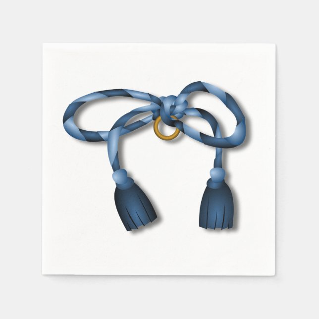 Ribbon Knot Paper Napkins (Front)