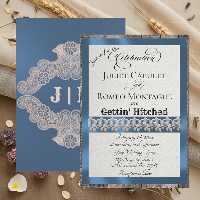 Ribbon & Lace Gettin' Hitched - Blue (Creator Uploaded)