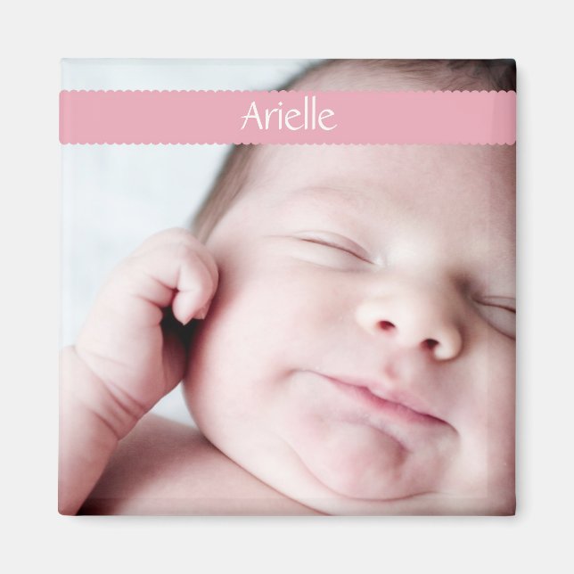 Ribbon Magnet (pink) (Front)