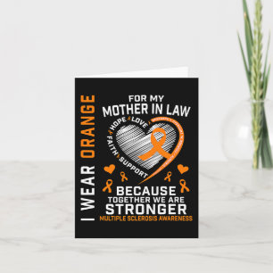 Ribbon Ms Mother In Law Multiple Sclerosis Awarene Card