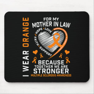 Ribbon Ms Mother In Law Multiple Sclerosis Awarene Mouse Mat