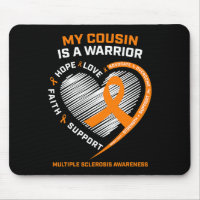 Ribbon Ms Warrior Cousin Multiple Sclerosis Awaren