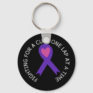 Ribbon of Hope Key Ring