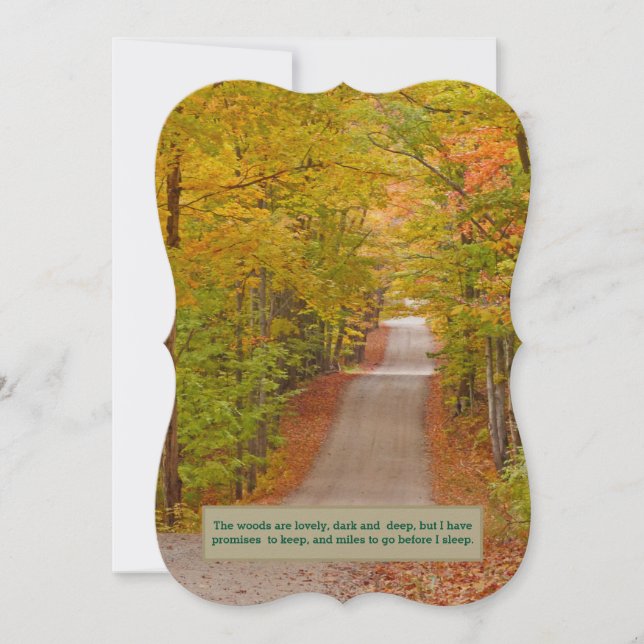RIBBON OF ROAD THROUGH FALL COLORS humour (Front)