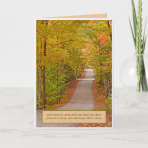 RIBBON OF ROAD THROUGH FALL COLORS humour Note Card
