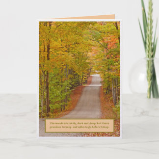 RIBBON OF ROAD THROUGH FALL COLORS humour Note Card