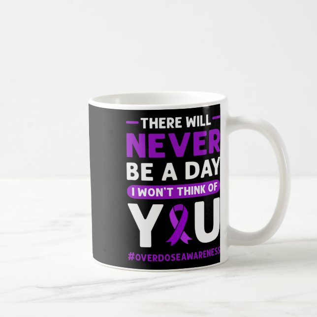 Ribbon. Overdose Awareness 2  Coffee Mug (Right)