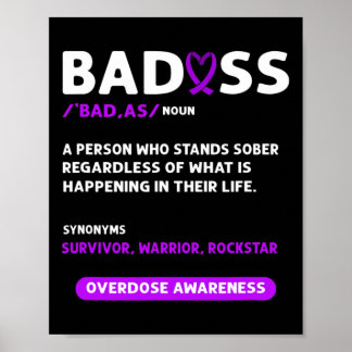 Ribbon. Overdose Awareness 3 Poster