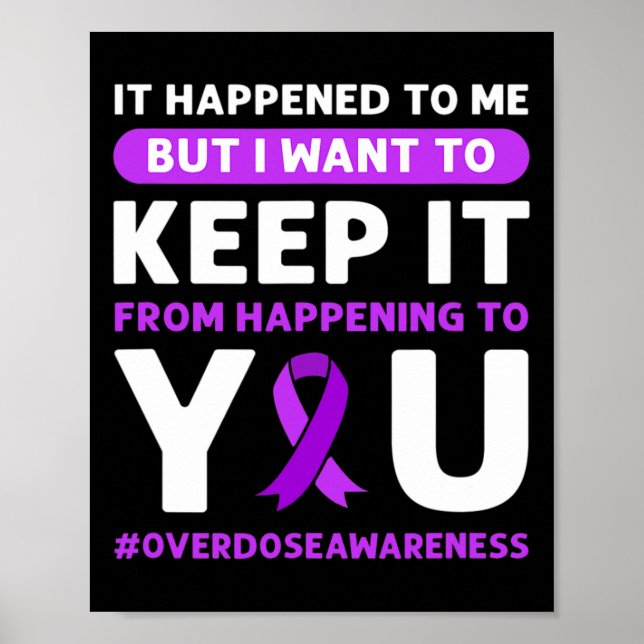 Ribbon. Overdose Awareness 4  Poster (Front)