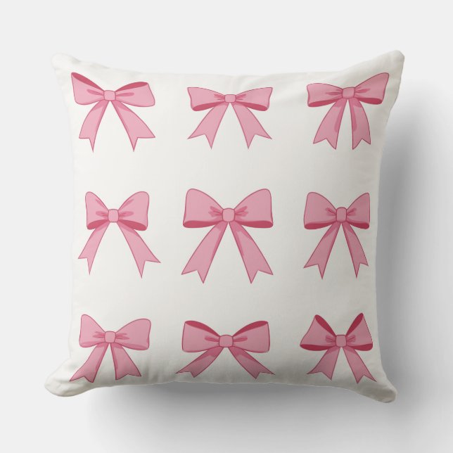 Ribbon Pattern Picture Cushion Pillow (Front)