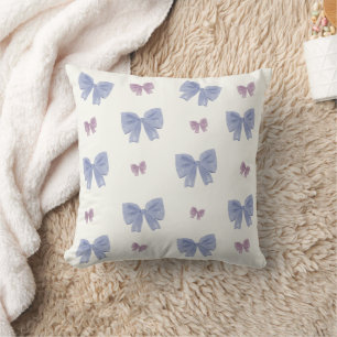 Ribbon Pattern Watercolor Illustration Cushion
