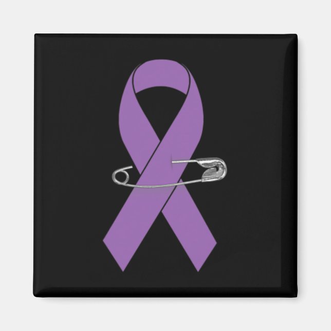 Ribbon Pin- Pancreatic Cancer Awareness Item for W Magnet (Front)