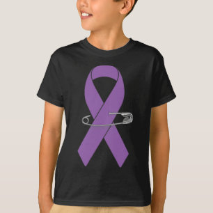 Ribbon Pin- Pancreatic Cancer Awareness Item for W T-Shirt