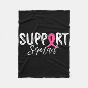 Ribbon Pink Warrior Breast Cancer Awareness Suppor Fleece Blanket