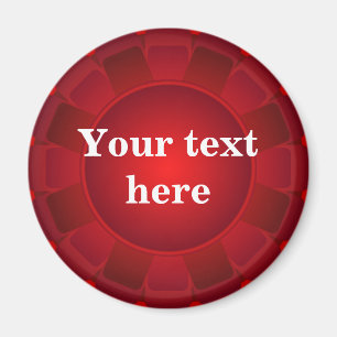 Ribbon Red Blank to Customise Magnet