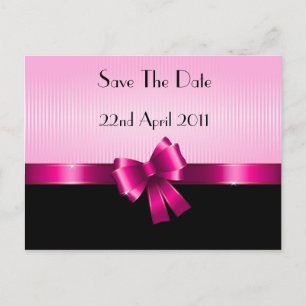 Ribbon Save the Date postcard