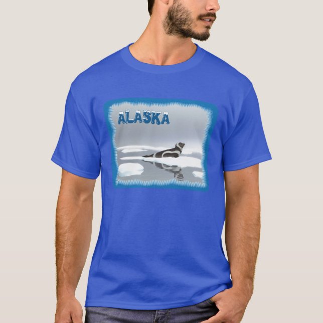 Ribbon Seal On Ice T-Shirt (Front)