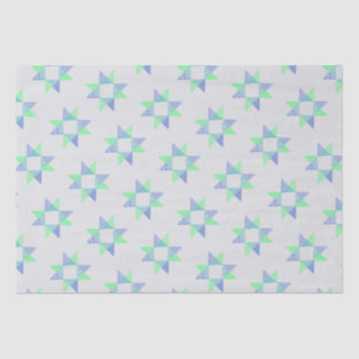 Ribbon Star Quilt Woodblock Tissue Paper