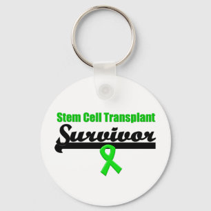 Ribbon Stem Cell Transplant Survivor Key Ring