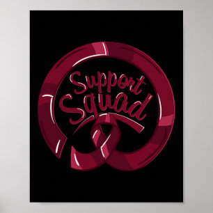 Ribbon Support Squad Brain Aneurysm Awareness Poster