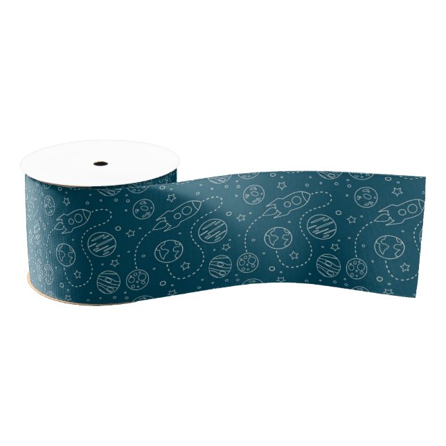 Ribbon - To the Moon & Back Grosgrain Ribbon (Spool)