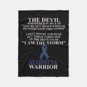 Ribbon Warrior Disease Awareness Faith Fleece Blanket