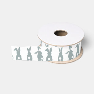 Ribbon - White Fluffy Tail 1.5ins width Grosgrain Ribbon