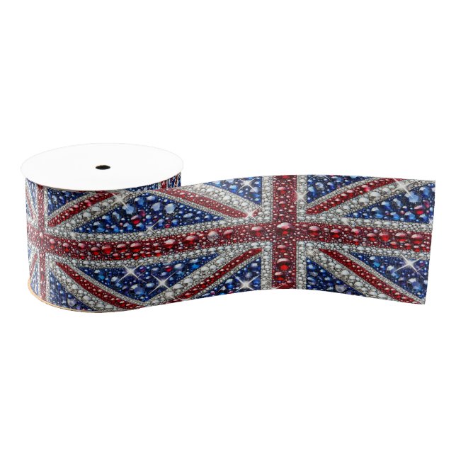Ribbon with British Colours Grosgrain Ribbon (Spool)