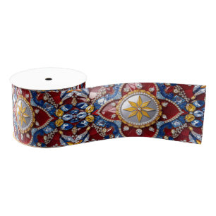 Ribbon with Colombian Colours Grosgrain Ribbon