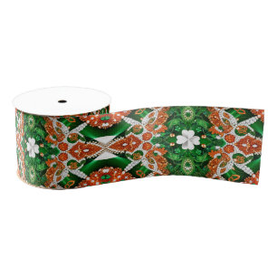 Ribbon with Irish Colours Grosgrain Ribbon
