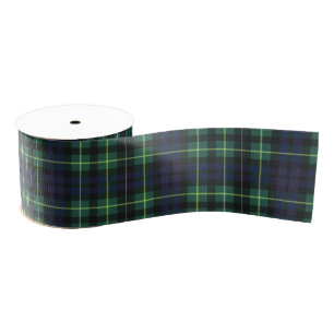 Ribbon - Yellow, Green & Blue Tartan Grosgrain Ribbon