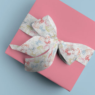 Ribbons and Bows Colourful Watercolor Grosgrain Ribbon