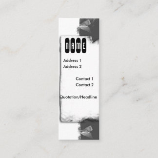 ribbons and lace mini business card